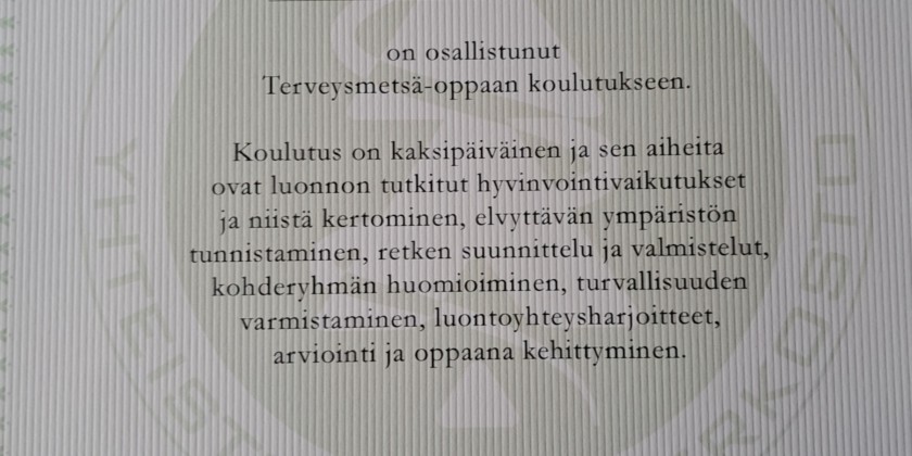 Terveys ja metsä: Terveysmetsä – opas. Mikä se on?